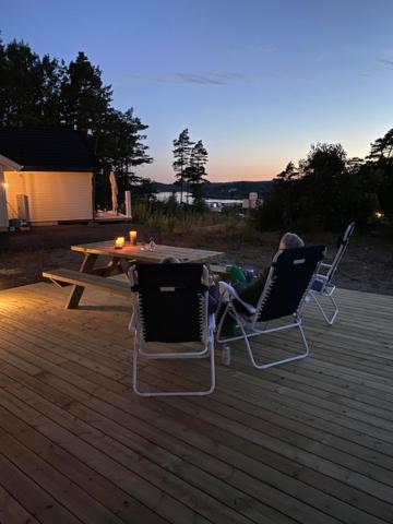 Hytte Med Sjoutsikt Og 20 Min Fra Dyreparken Grimstad  Exterior foto